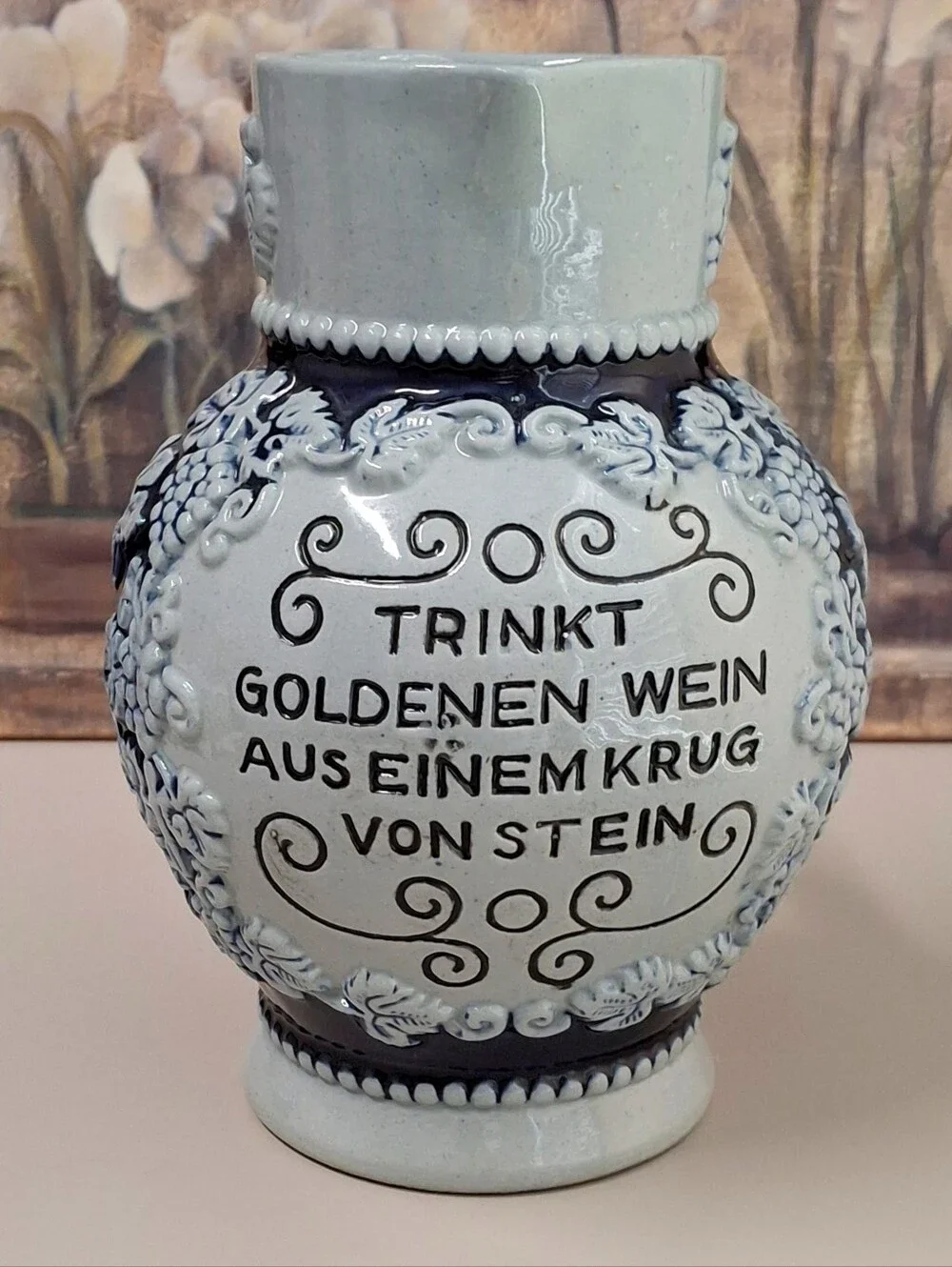 Vintage Werner Corzelius Western Germany Pottery 1L Liter Wine Pitcher
